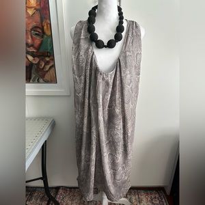 NWT NAIA Grey Snake Print Dress Slips Size EUR 42 /US 10
